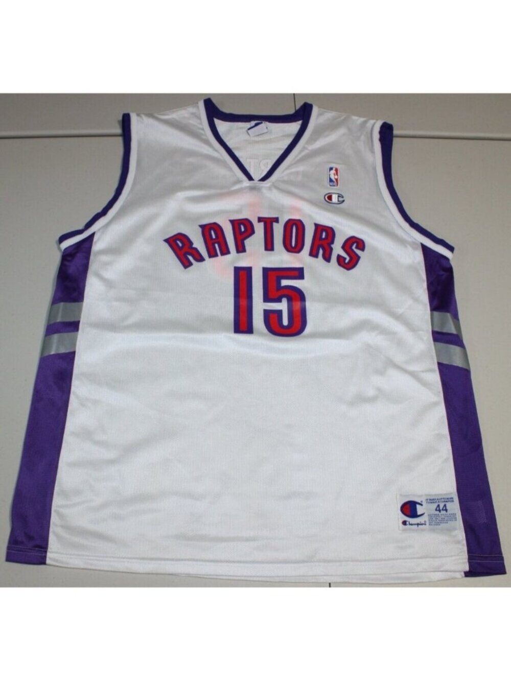 NBA Basketball Vintage Toronto Raptors Vince Carter #15 Jersey Sz: 44 Champion